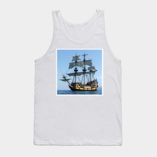 Warship on Calm Seas Tank Top